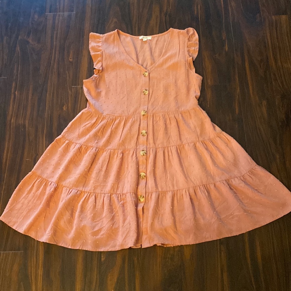 Pink Tiered Summer Dress